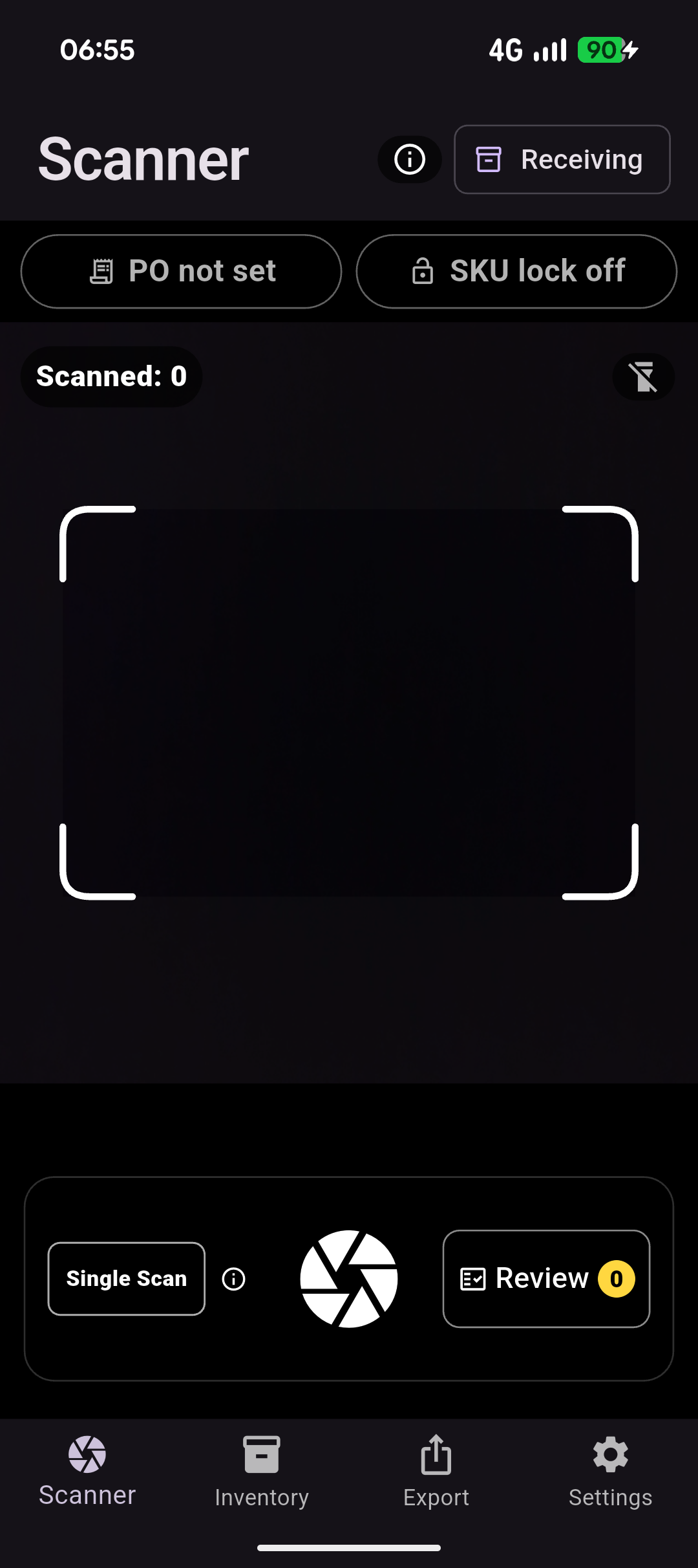 BatchVerify capture screen